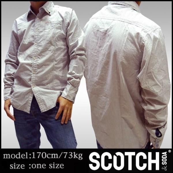 最終値下げ スコッチ&amp;ソーダ スコッチアンドソーダ scotch&amp;soda メンズ 長袖 シャツ ダ...