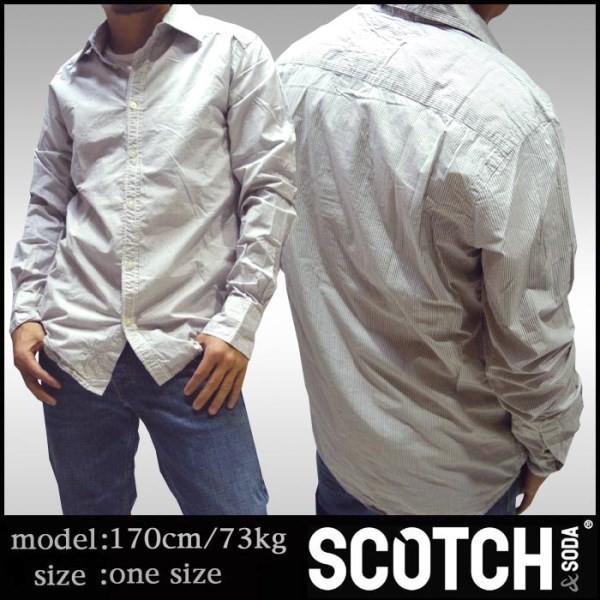 最終値下げ スコッチ&amp;ソーダ スコッチアンドソーダ scotch&amp;soda メンズ 長袖 シャツ ダ...