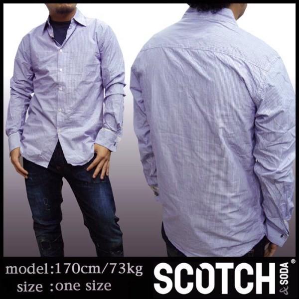 最終値下げ スコッチ&amp;ソーダ スコッチアンドソーダ scotch&amp;soda メンズ 長袖 シャツ ス...