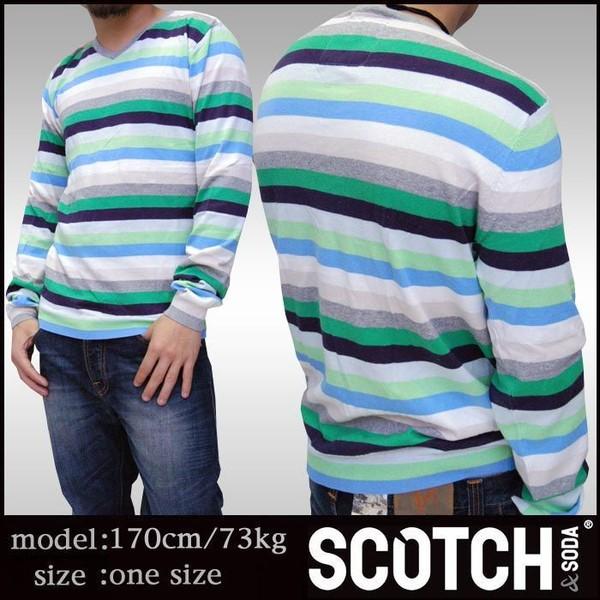 スコッチ&amp;ソーダ スコッチアンドソーダ scotch&amp;soda メンズ 長袖 Vネック ニット セー...