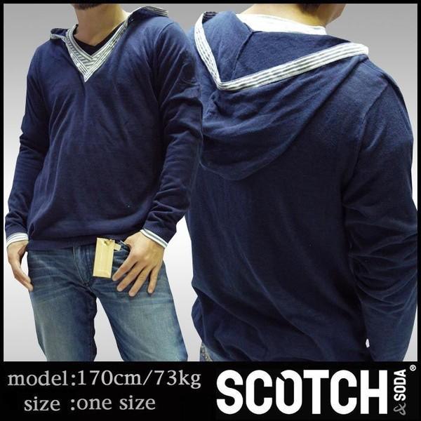 スコッチ&amp;ソーダ スコッチアンドソーダ scotch&amp;soda メンズ 長袖 ニット Vネック レイ...