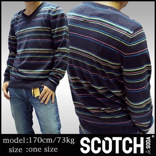 スコッチ&amp;ソーダ スコッチアンドソーダ scotch&amp;soda メンズ 長袖 Vネック ニット セー...