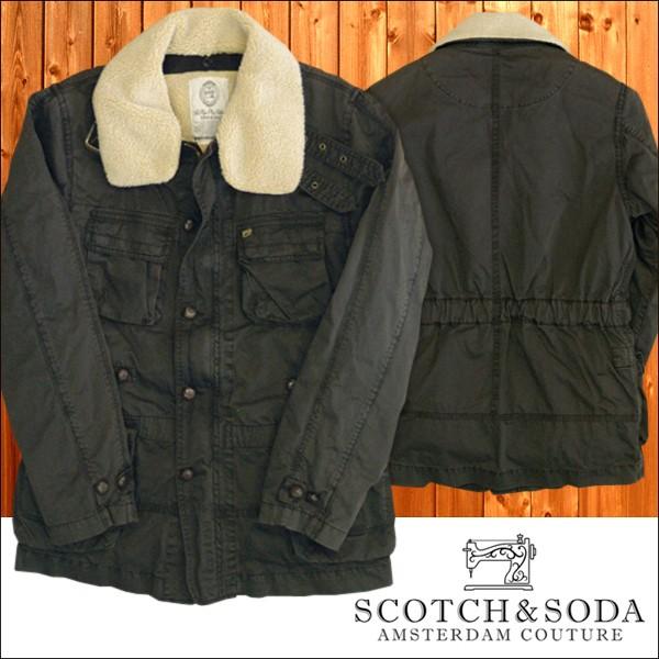 スコッチ&amp;ソーダ スコッチアンドソーダ scotch&amp;soda メンズ ボア取外可能 コットン ミリ...