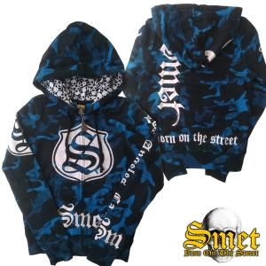 Smet スメット レディース パーカー Ｓ ロゴ ブルー セレブ 正規 ブランド Ed Hardy エドハーディー クリスチャンオードジェー Pacochicano パコチカーノ｜crs