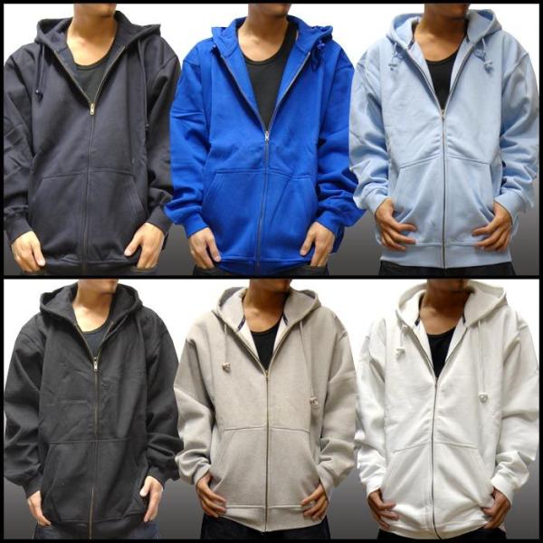 CRUES ジップ フーディー 全6色 L〜4XL 大きいサイズ パーカー プレーン ジップパーカー...