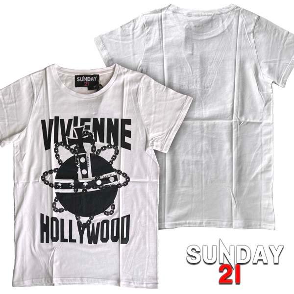 イタリア製 SUNDAY21 サンデー21 メンズ Tシャツ Vivienne Westwood パ...