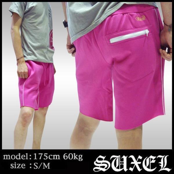 【セール】 SUXEL サクエル メンズ HIGHTIDE ピンク ハーフパンツ スウェット ショー...