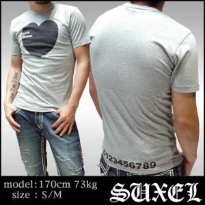 【ファッションショー出展商品】 SUXEL サクエル BLACK de´CHOICE!!! メンズ Tシャツ グレー ストリート HIPHOP ブランド ヒップホップ ウェア ウェアー｜crs