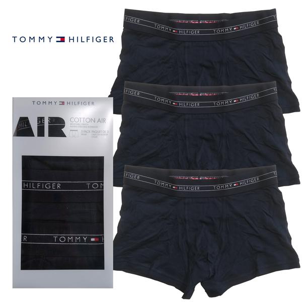 TOMMY HILFIGER トミー フィルフィガー メンズ ボクサーパンツ ネイビー 3枚入 3枚...