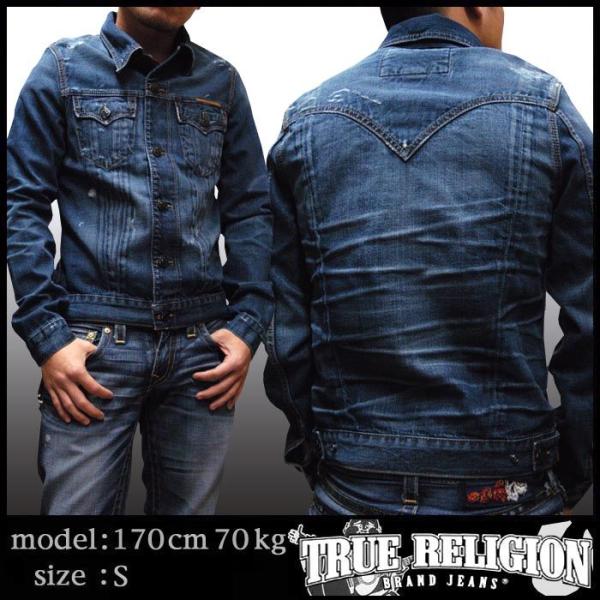TRUE RELIGION トゥルーレリジョン メンズ デニムジャケット PHANTOM EDISO...