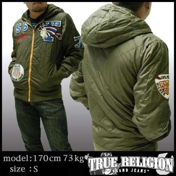 TRUE RELIGION トゥルーレリジョン メンズ ナイロン ジャケット ミリタリー サファリ ...