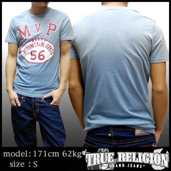 トゥルーレリジョン メンズ TRUE RELIGION Tシャツ MVP SLATE ｔシャツ 半袖...