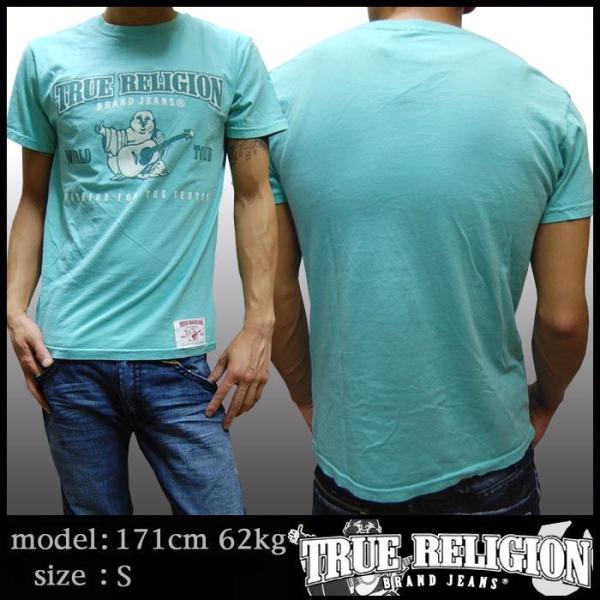 TRUE RELIGION トゥルーレリジョン メンズ Tシャツ ブランド ロゴ エメラルド tシャ...