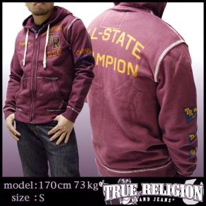 TRUE RELIGION（トゥルーレリジョン） メンズ ジップ パーカー