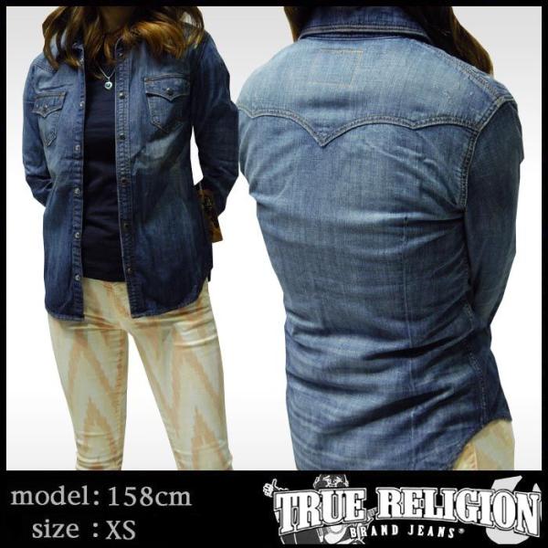 TRUE RELIGION トゥルーレリジョン レディース長袖 ウエスタン シャツ GEORGIA ...