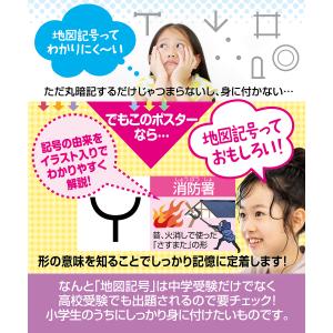 お風呂の学校 地図記号 お風呂ポスター 日本製...の詳細画像2