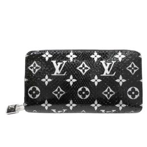 LOUIS VUITTON (ルイヴィトン) ジッピーウォレット 財布 長財布 N96955 ブラック SV金具 パイソン ランクA｜cruru