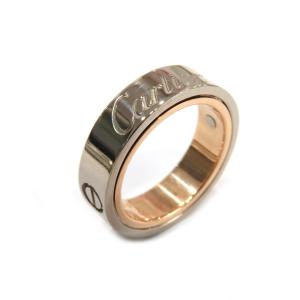 Cartier(カルティエ) ラブシークレットリング 指輪 K18WG（ホワイトゴールド）、K18PG（ピンクゴールド）ランクA 刻印#51/10.5号 10.7g｜cruru