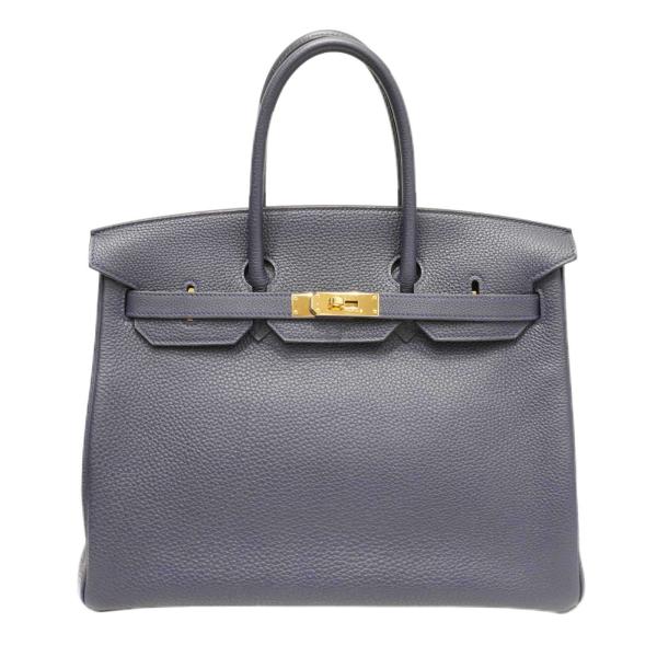 HERMES （エルメス) バーキン35 ハンドバッグ ブルーニュイ(G金具) トゴ Y刻印 ランク...