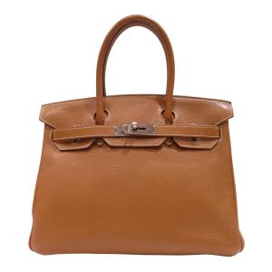 HERMES (エルメス) バーキン30 ハンドバッグ ゴールド(SV金具) トゴ L刻印 ランクA A419｜cruru