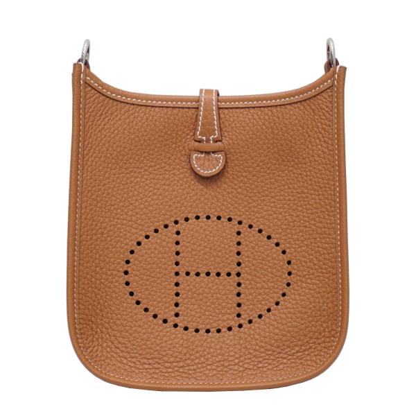 HERMES (エルメス) エヴリンTPM ショルダーバッグ ゴールド(SV金具) トリヨン Ｂ刻印...