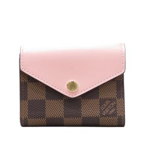 LOUIS VUITTON (ルイヴィトン) ポルトフォイユ ゾエ 折財布 N60167 ローズバレリーヌ モノグラムキャンバス/レザー ランクA｜cruru