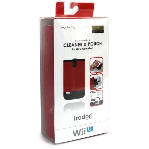【即納★新品】WiiU クリーナー＆ポーチ for WiiU GamePad レッド