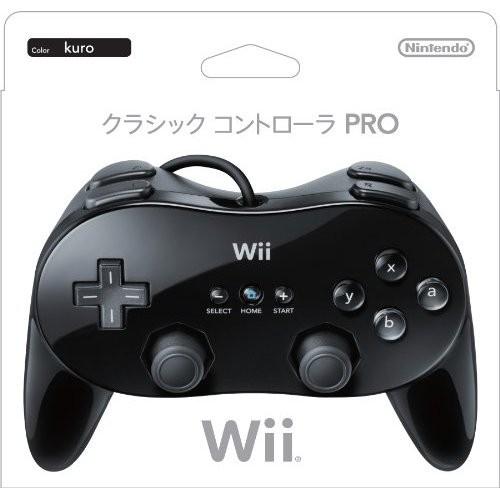 【即納★新品】Wii クラシックコントローラ PRO クロ
