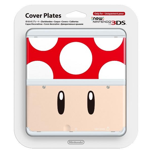 【即納★新品】3DS Newニンテンドー3DS きせかえプレート No.019 スーパーキノコ