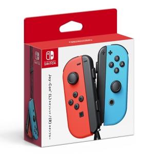 即納 新品 NSW Joy-Con(L) ネオンレッド/(R) ネオンブルー(周辺機器)