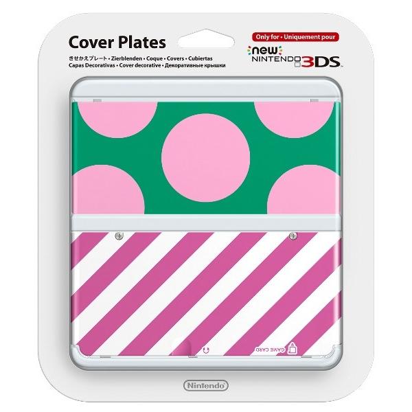 【即納★新品】3DS Newニンテンドー3DS きせかえプレート No.017 大きなドット ピンク...