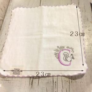 イニシャルごこち イニシャル刺繍 タオルチーフ...の詳細画像2