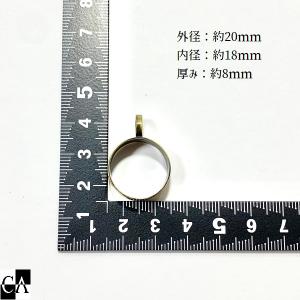 【オリジナル商品】厚めラウンド空枠20mmの詳細画像3