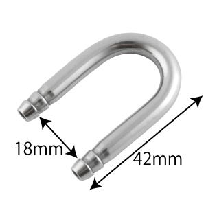 ステンレスUパイプ(内側幅18mm) 4/6m...の詳細画像1