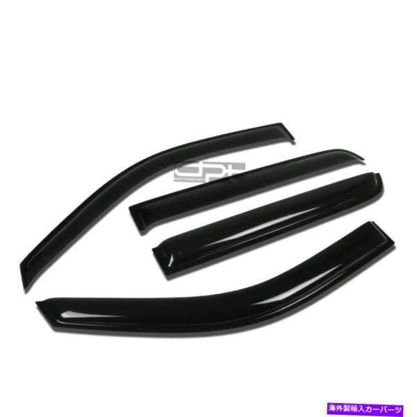 ウィンドウバイザー フィット07-14エスカレードext/ESV 6.2スモークウィンドウバイザー/...