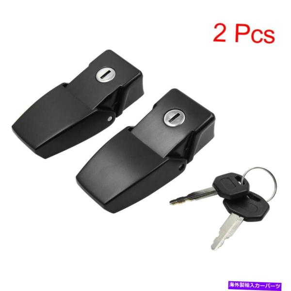 エンジンカバー 2PCSフードカバージープラングラールビコン用のロックカーエンジンボンネットw/キー...