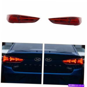USテールライト Hyundai Sonata 9 2018-2019赤LEDターン信号の動的 Taillights Assembly For Hyundai Sonata 9 2018-2019 Red LED Turn Signal Dynami｜crystal-netshop