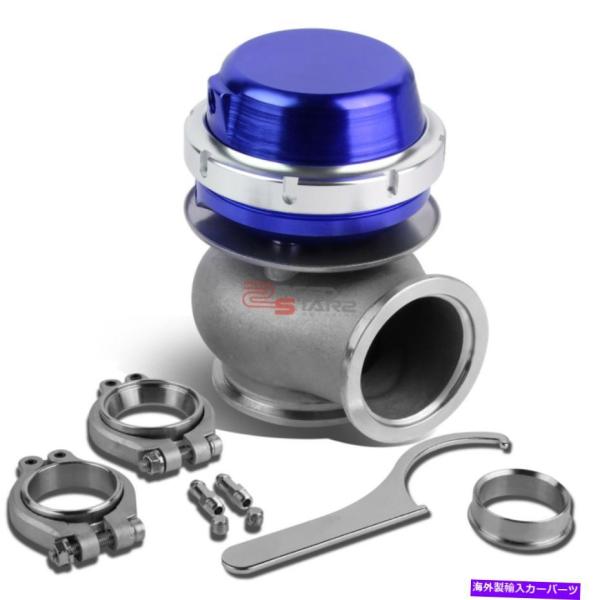 ターボチャージャー 40mmターボチャージャーマニホールドアルミニウムVバンド4 "外部青い衰退+春...