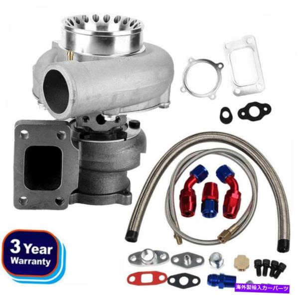 ターボチャージャー GT35 GT3582R GT3582ターボT3フランジ.63AR 4ボルト水オ...