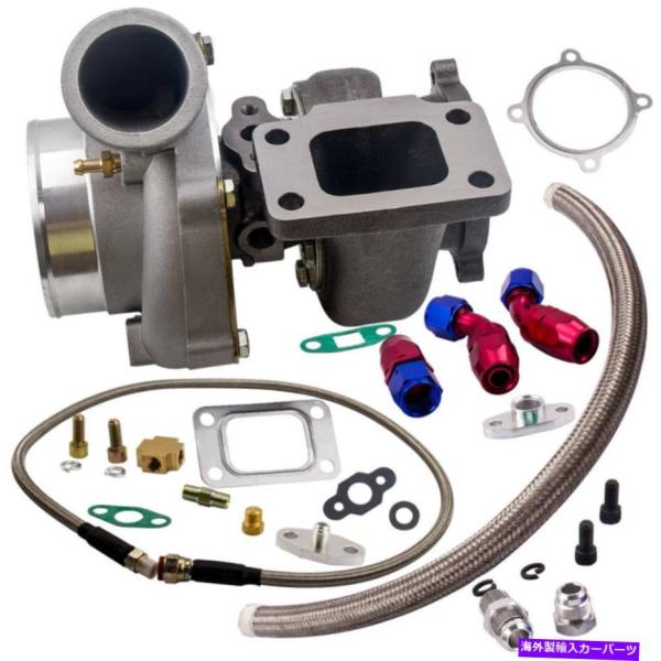 ターボチャージャー GT35 GT3582R GT3582ターボT3フランジ.63AR 4ボルト水オ...