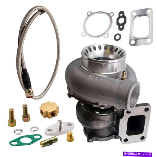 ターボチャージャー T3フランジ4ボルトGT35 GT3582 A / R .70 600 + HP...