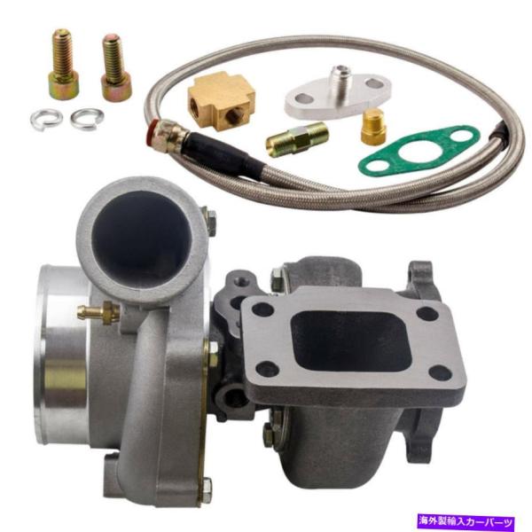 ターボチャージャー T3フランジ4ボルトGT35 GT3582 A / R .70アンチサージターボ...