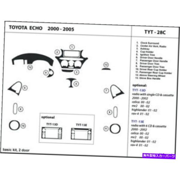 内装パーツ 2000-2005トコタークーシアリア・アステカワービー・カッピショード・アプリ・テッコ...