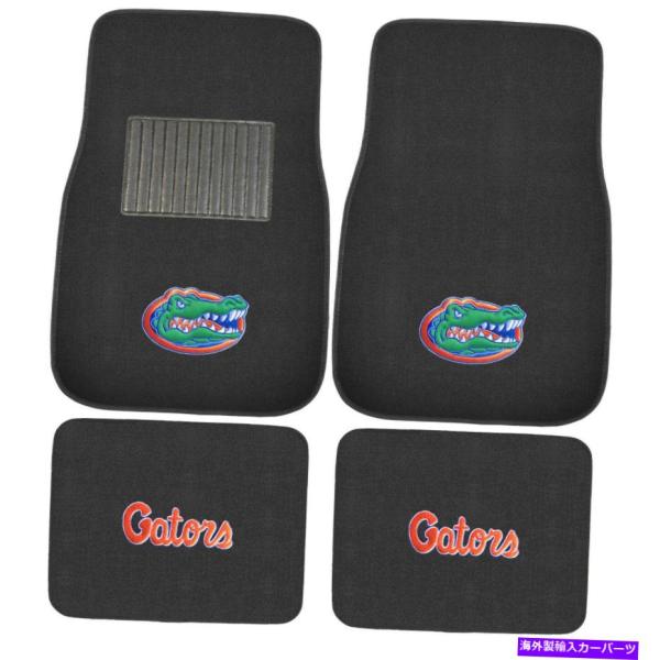 Floor Mat 新しい4pc NCAAフロリダゲートのロゴ車のトラックのフロントカーペットのフロ...