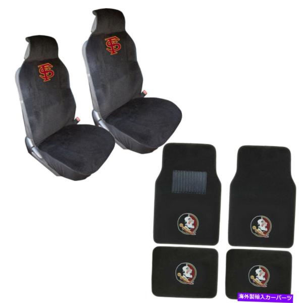 Floor Mat NCAAフロリダ州のセミノール車のトラックのフロントシートカバー＆フロアマット ...