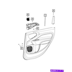 door panel ←正MOPARリア・チアトリ=カルシャル右5xy18JXWAA-オリジナルのタイトルを表示する 純正 Mopar リア ドア トリム パネル 右 5XY18JXWAA- s｜crystal-netshop