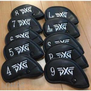 高級感有り PXG  アイアン ヘッドカバー 防水仕様 10枚