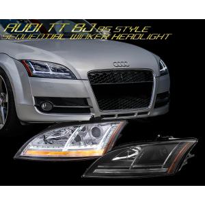 アウディ AUDI TTクーペ 8J 8Sスタイル ファイバーLEDテールランプ