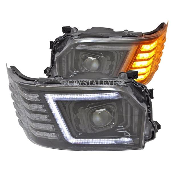 200系ハイエース 4型/5型/6型 シーケンシャルウインカー フルLEDヘッドライトV3 ハイグレ...