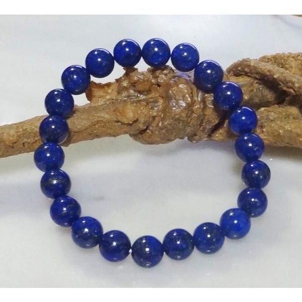 100 天然石 パワーストーン ブレスレット バイライト入り ラピスラズリ 8mm 珠　